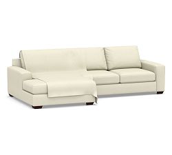 Open Box: Pet Furniture Throw, Large (52" x 100") - Premium Performance Basketweave Ivory