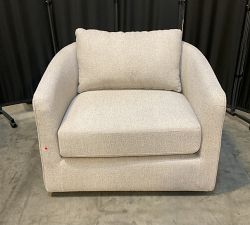 Open Box: Remmy Swivel Chair (39") - Performance Boucle Pebble