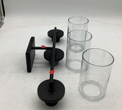 Open Box: Rhodes Triple Tube Sconce (24") - Matte Black