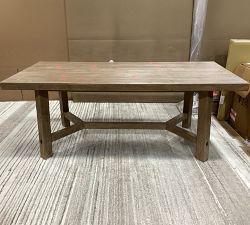 Open Box: Rustic Farmhouse Extendable Dining Table (77"-102") - Vintage Pine