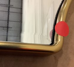 Open Box: Scarlett Rectangular Arch Mirror (30"W x 42"H) - Vintage Brass