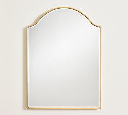 Open Box: Scarlett Rectangular Arch Mirror (30"W x 42"H) - Vintage Brass