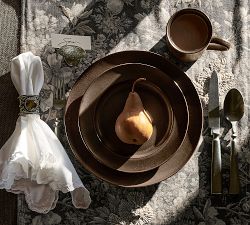 Faux Amber Napkin Rings - Set of 4