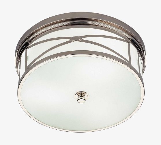 Brigham Frosted Glass Flush Mount (15") by Pottery Barn