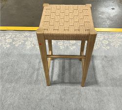 Open Box: Fenton Small Space Woven Backless Counter Stool (24") - Seadrift