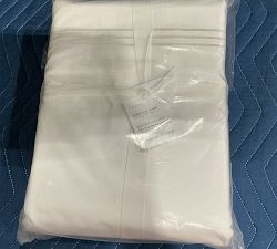 Open Box: Grand Organic Percale Duvet Cover, King/Cal. King - White