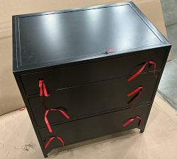 Open Box: Harmon Metal Nightstand, Large (28"W) - Black