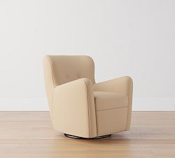 Open Box: Hart Swivel Chair - Performance Everydayvelvet™ Camel