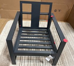 Open Box: Indio Metal Outdoor Lounge Chair Frame - Weathered Slate