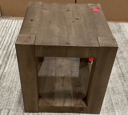 Open Box: Rockport Rectangular Reclaimed Wood Side Table (24") - Cocoa Brown