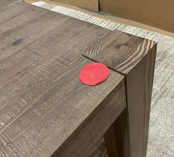 Open Box: Rockport Rectangular Reclaimed Wood Side Table (24") - Cocoa Brown