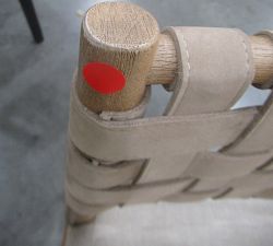 Open Box: Skylar Bar Stool (30") - Rustic Linen Parchment Nubuck Sand, Seadrift