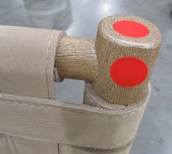 Open Box: Skylar Counter Stool (26") - Rustic Linen Parchment Nubuck Sand, Seadrift