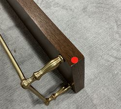 Open Box: Summerville Reversible Rail Ledge (60") - Antique Brown/ Brass