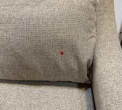 Open Box: York Slope Arm Grand Sofa (108"), 3X3, Down Blend - Performance Midland Tweed Stone