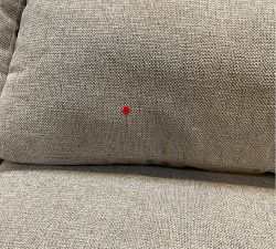 Open Box: York Slope Arm Grand Sofa (108"), 3X3, Down Blend - Performance Midland Tweed Stone
