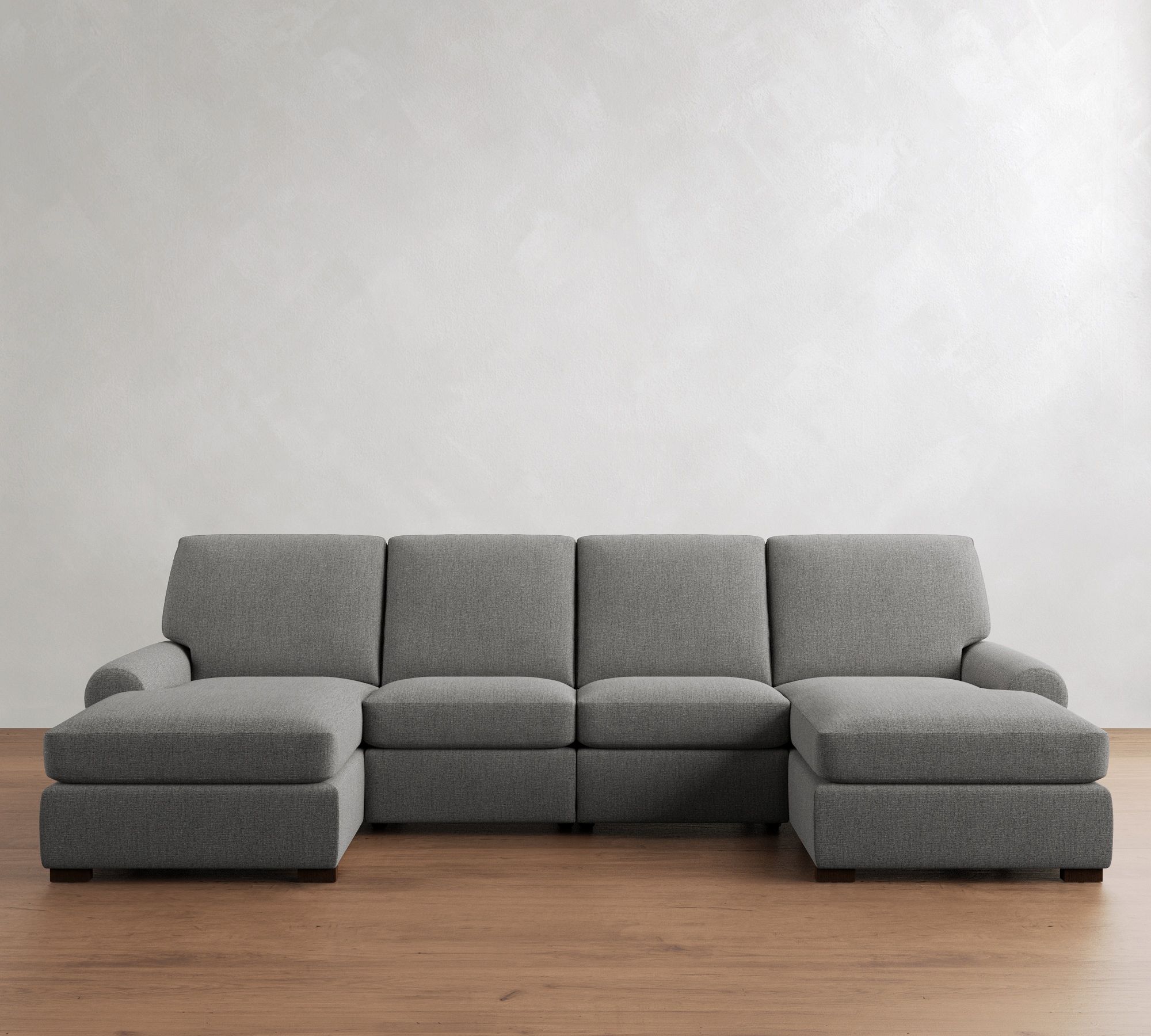 Turner Roll Arm Power Reclining Double Chaise Sectional (135"&ndash;160")