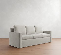 Cameron Modern Square Arm Slipcovered Sofa (61"&ndash;96")