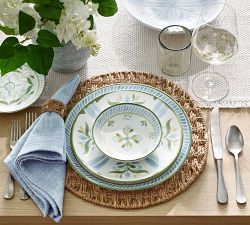 Chambray Tile Stoneware Dip Bowls - Set of 4