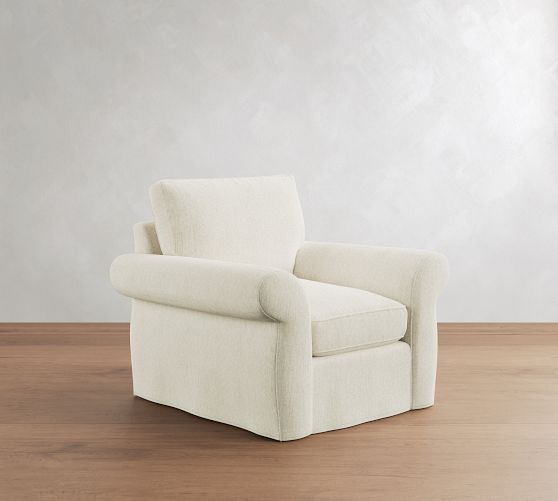Pearce Roll Arm Deep Seat Slipcovered Chair by Pottery Barn