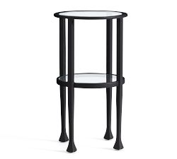 Tanner Round Glass Accent Table (12")
