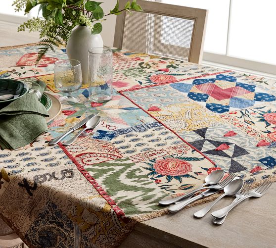 Elise Love Embroidered Table Throw