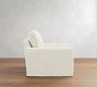 Pearce Square Arm Deep Seat Slipcovered Swivel Chair