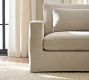 Westwood Square Arm Deep Seat Slipcovered 3-Piece Sectional (122")