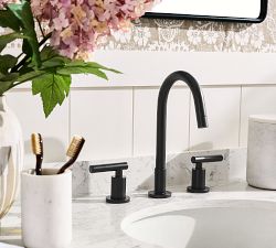 Linden Lever Handle Widespread Bathroom Sink Faucet