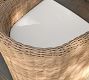 Huntington Wicker Slope Arm Swivel Outdoor Dining Armchair