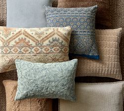 Birch Handknotted Lumbar Pillow Cover