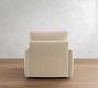 Pearce Modern Square Arm Deep Seat Swivel Chair