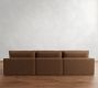 Westwood Square Arm Leather Modular Chaise Sectional (142")