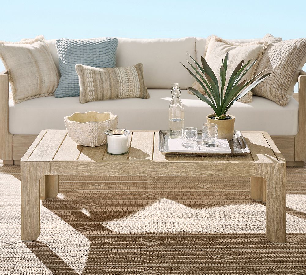Aptos Rectangular Outdoor Coffee Table (52") by Pottery Barn
