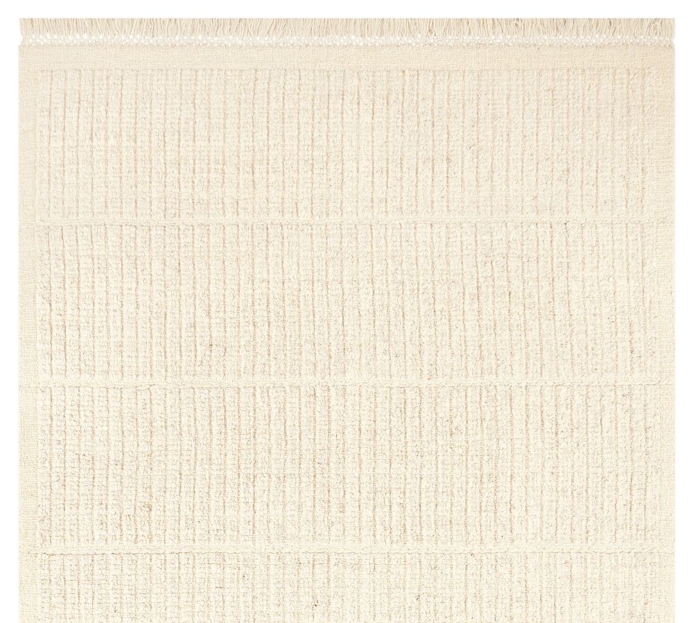 Evan Mini Ribbed Wool Rug Evans Handloomed Wool Rug | Pottery Barn