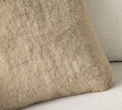 Faux Fur Mink Pillow Cover