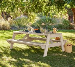 Indio Eucalyptus Outdoor Picnic Table (73")