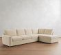 Pearce Square Arm Deep Seat Return Bumper Sectional (115"&ndash;145")