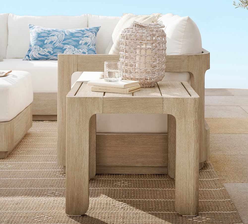 Aptos Square Outdoor Side Table (23") by Pottery Barn