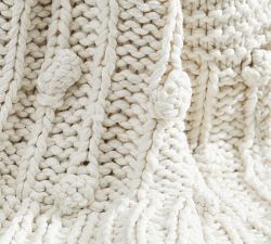 Edilon Bobble Handknit Throw