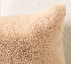 Faux Fur Mink Pillow Cover