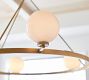 Harlow Milk Glass Round Chandelier (44")