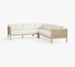 Marina Cane 3-Piece Outdoor Sectional (88")