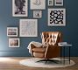 Wells Tufted Leather Swivel Recliner