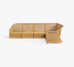 Westport Wicker 6-Piece Outdoor Sectional (121")