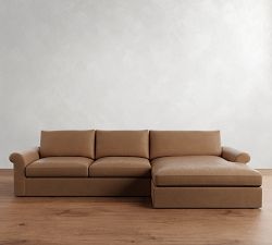 Westwood Roll Arm Chaise Sectional (136"&ndash;154")