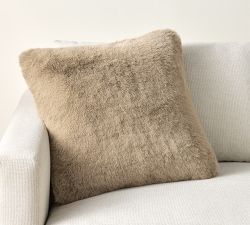 Faux Fur Mink Pillow Cover