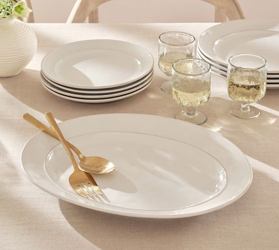 Cambria Handcrafted Stoneware Oval Serving Platter