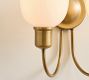 Holmes Milk Glass Double Sconce (13")