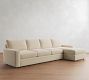 Pearce Modern Square Arm Deep Seat Chaise Sectional (101"&ndash;131")